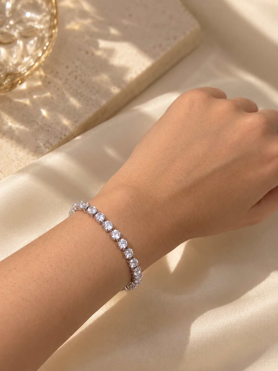 Silver Tennis Bracelet