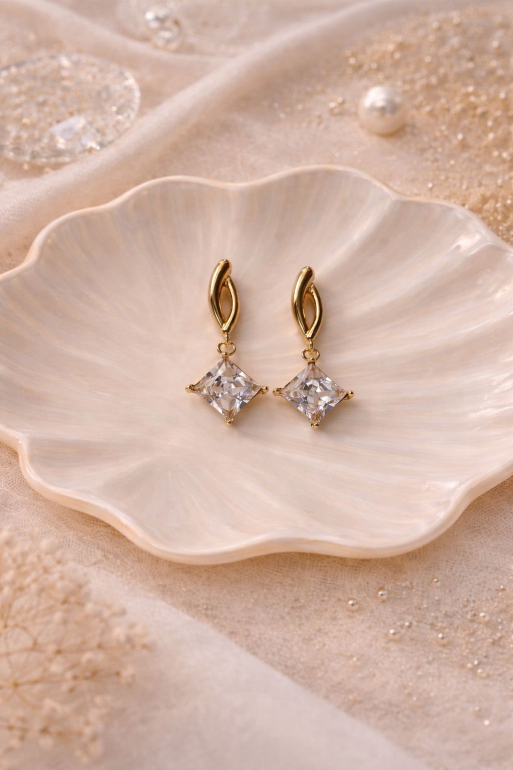 Diamond Drop Earrings