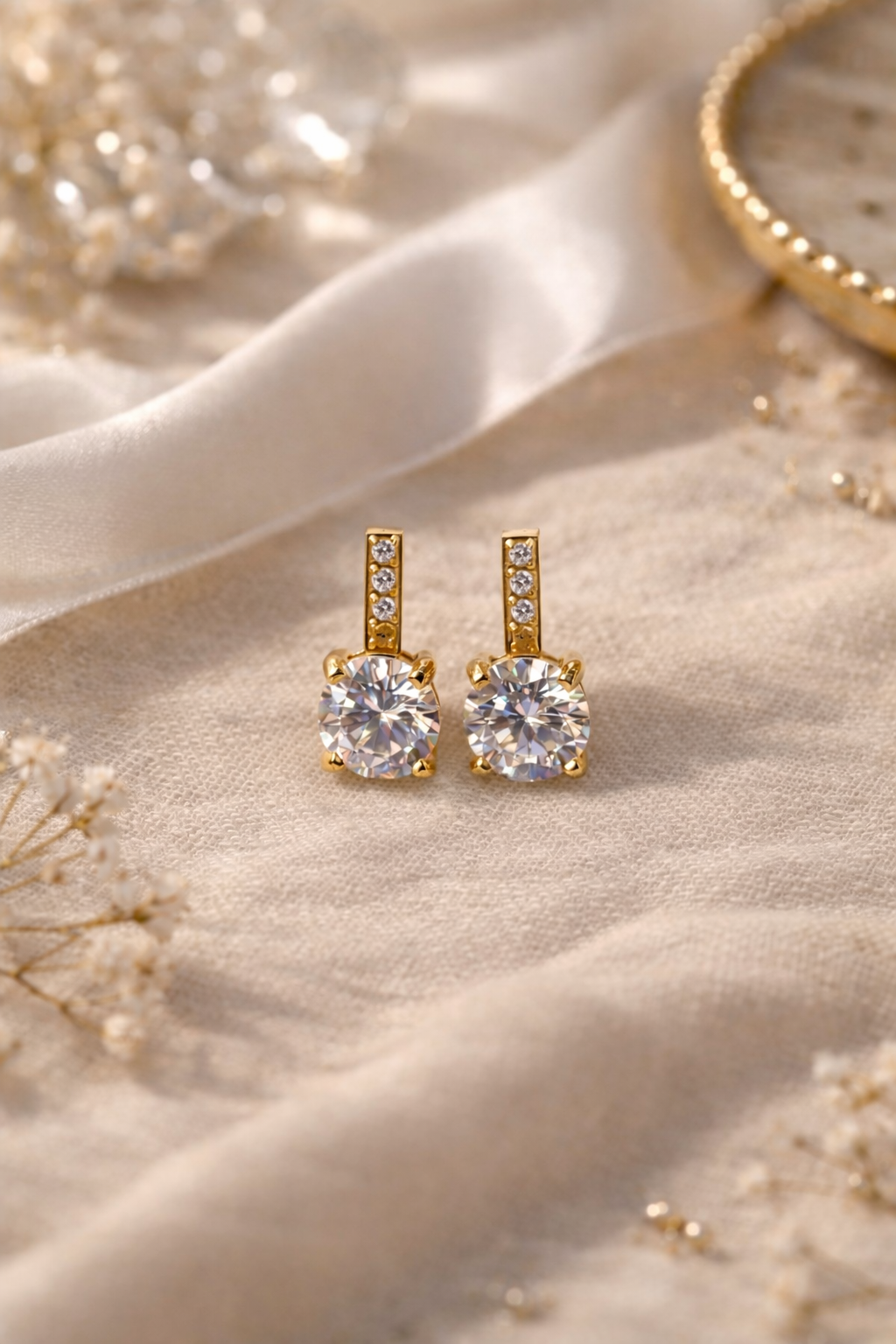 Bar Stone Earrings