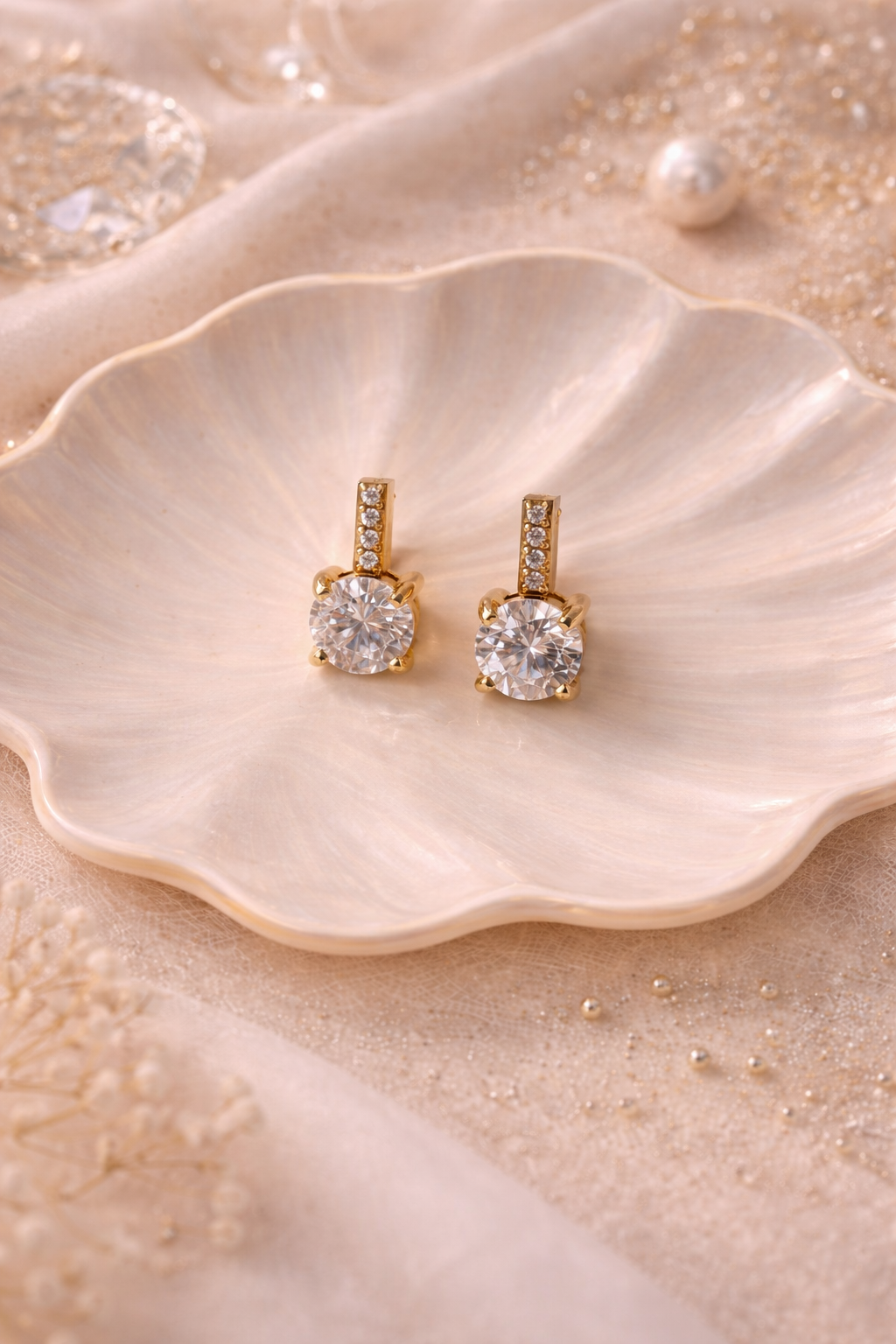 Bar Stone Earrings