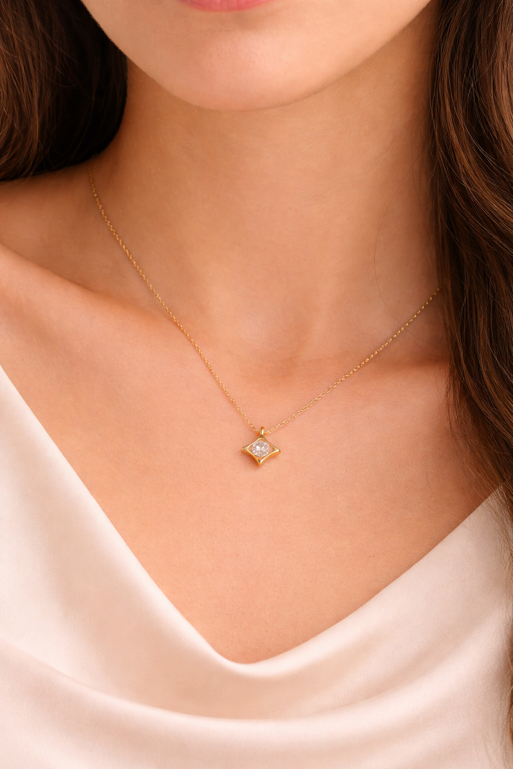 Square stone Pendant