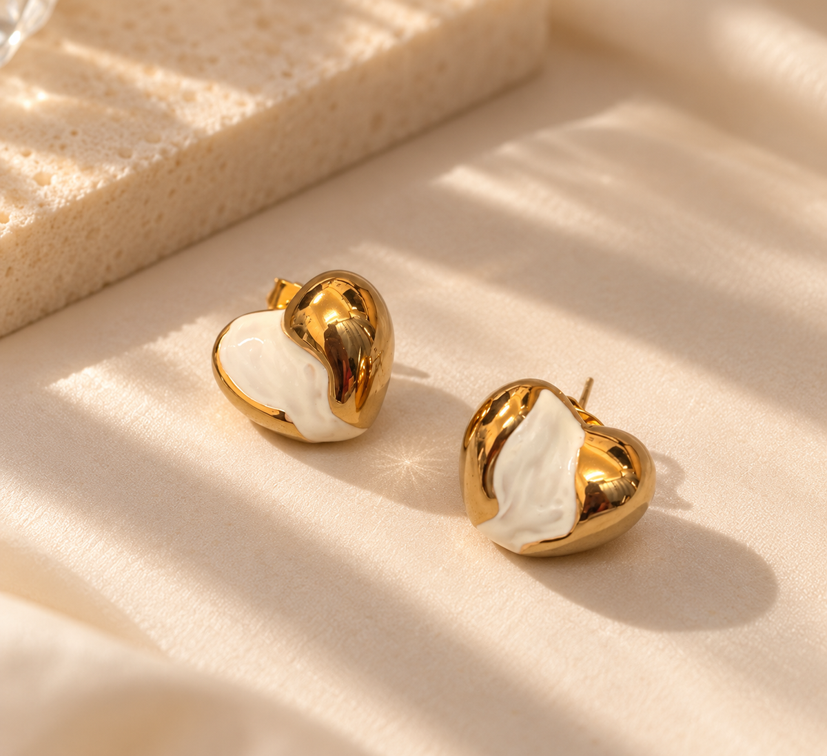 Gold and Ivory Studs
