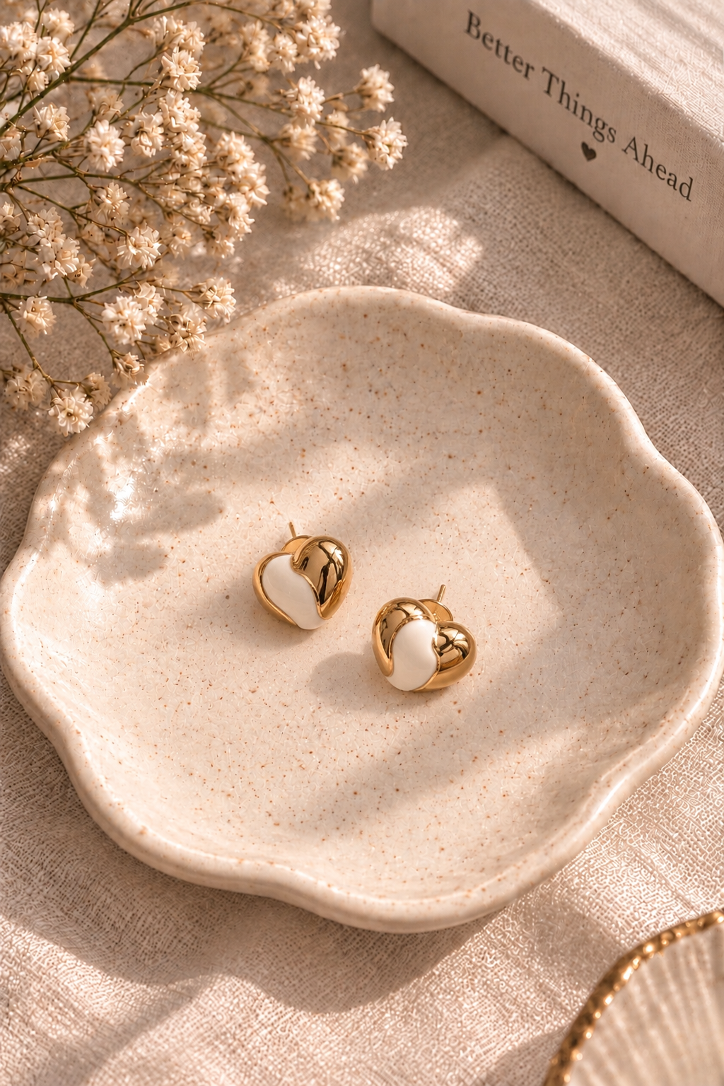 Gold and Ivory Studs