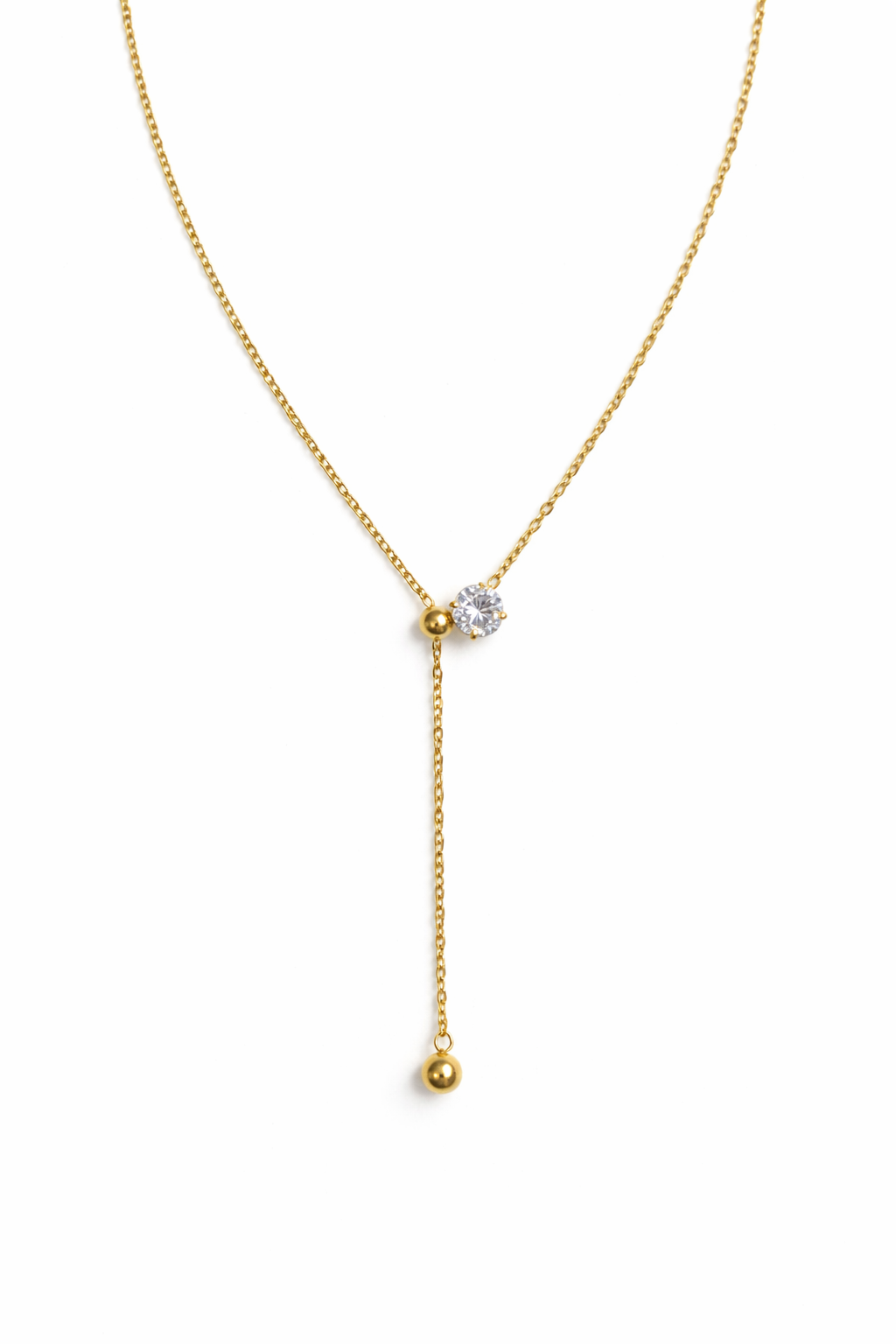 Single Stone Drop Pendant