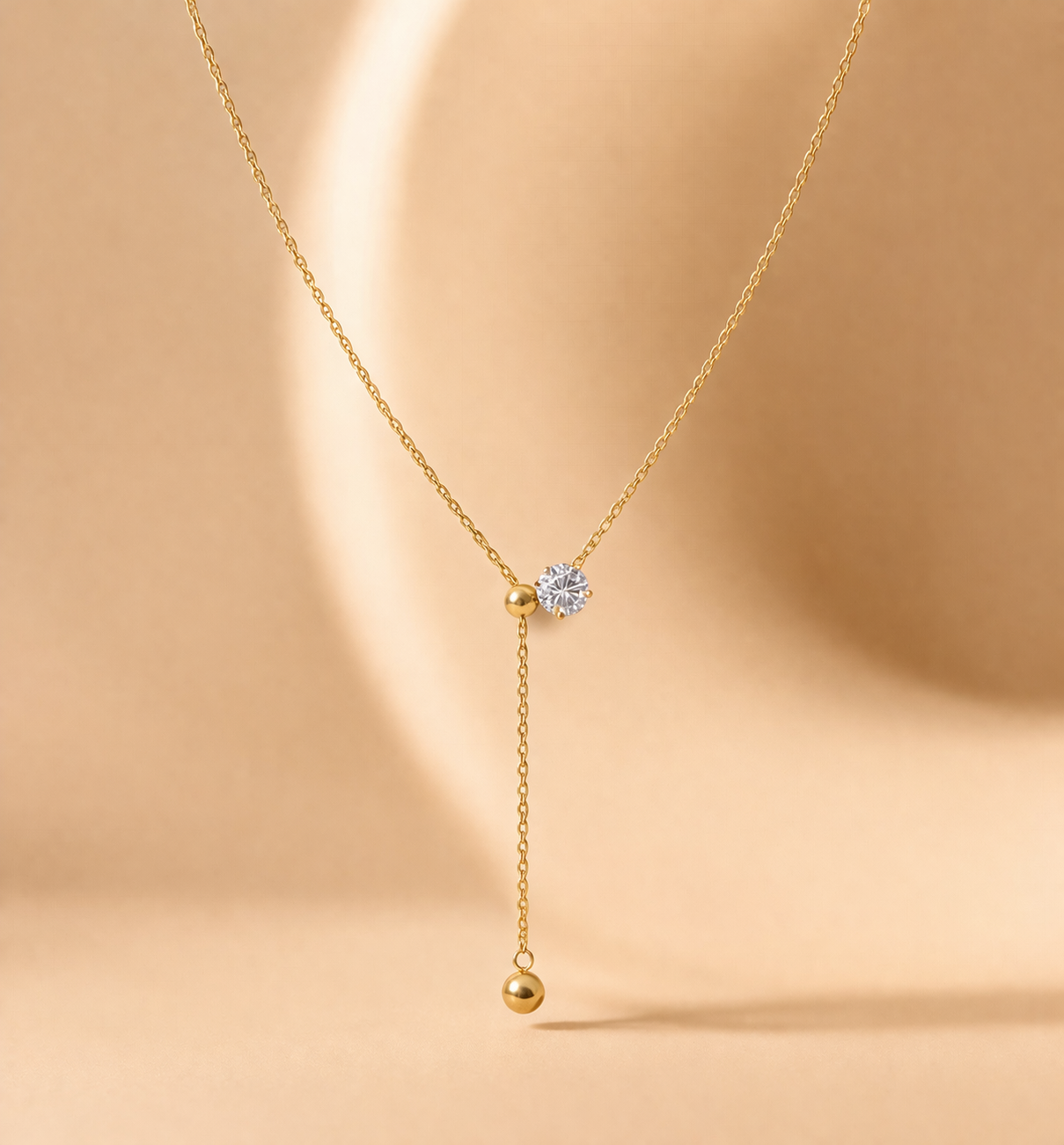 Single Stone Drop Pendant