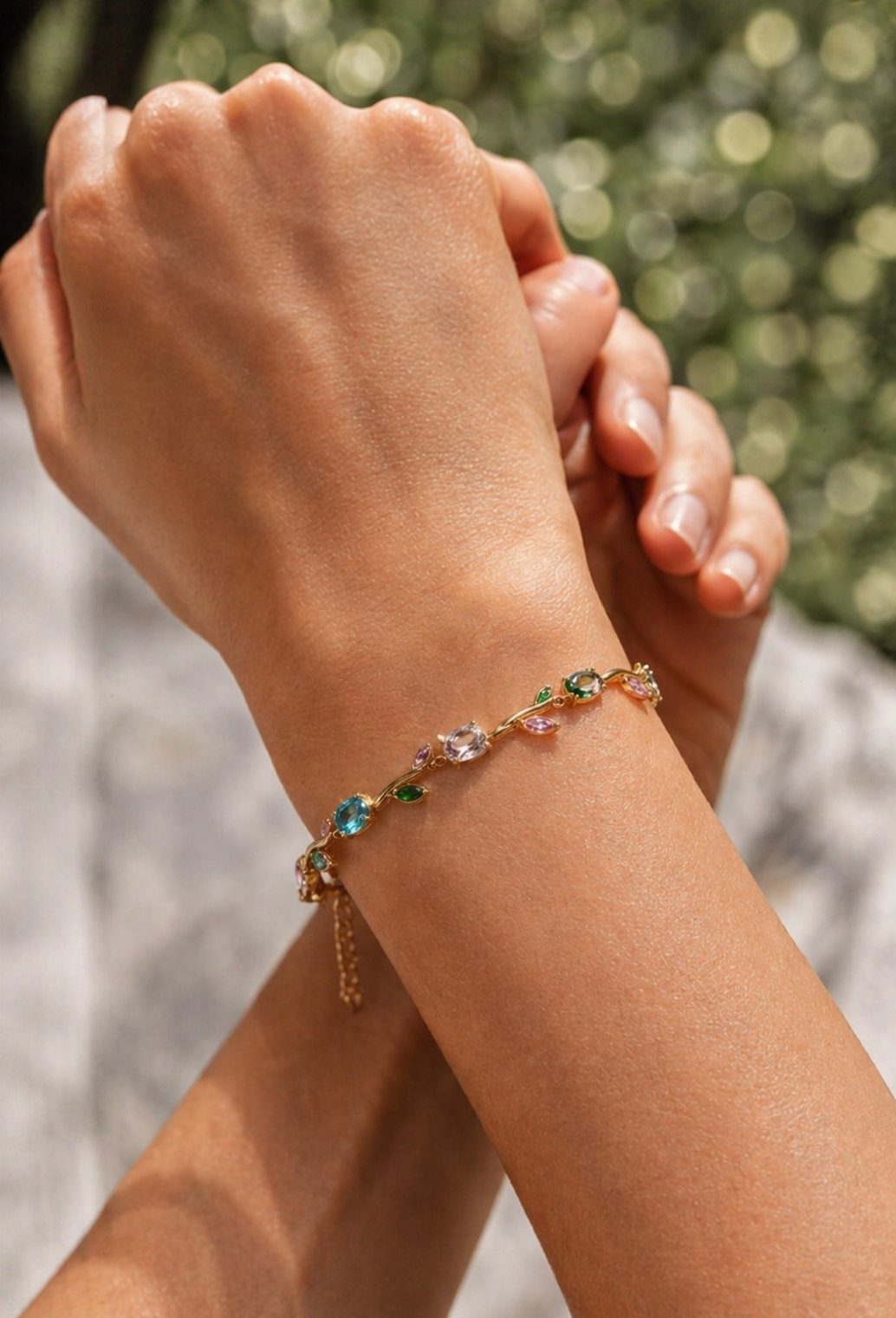 Emerald Charm Bracelet