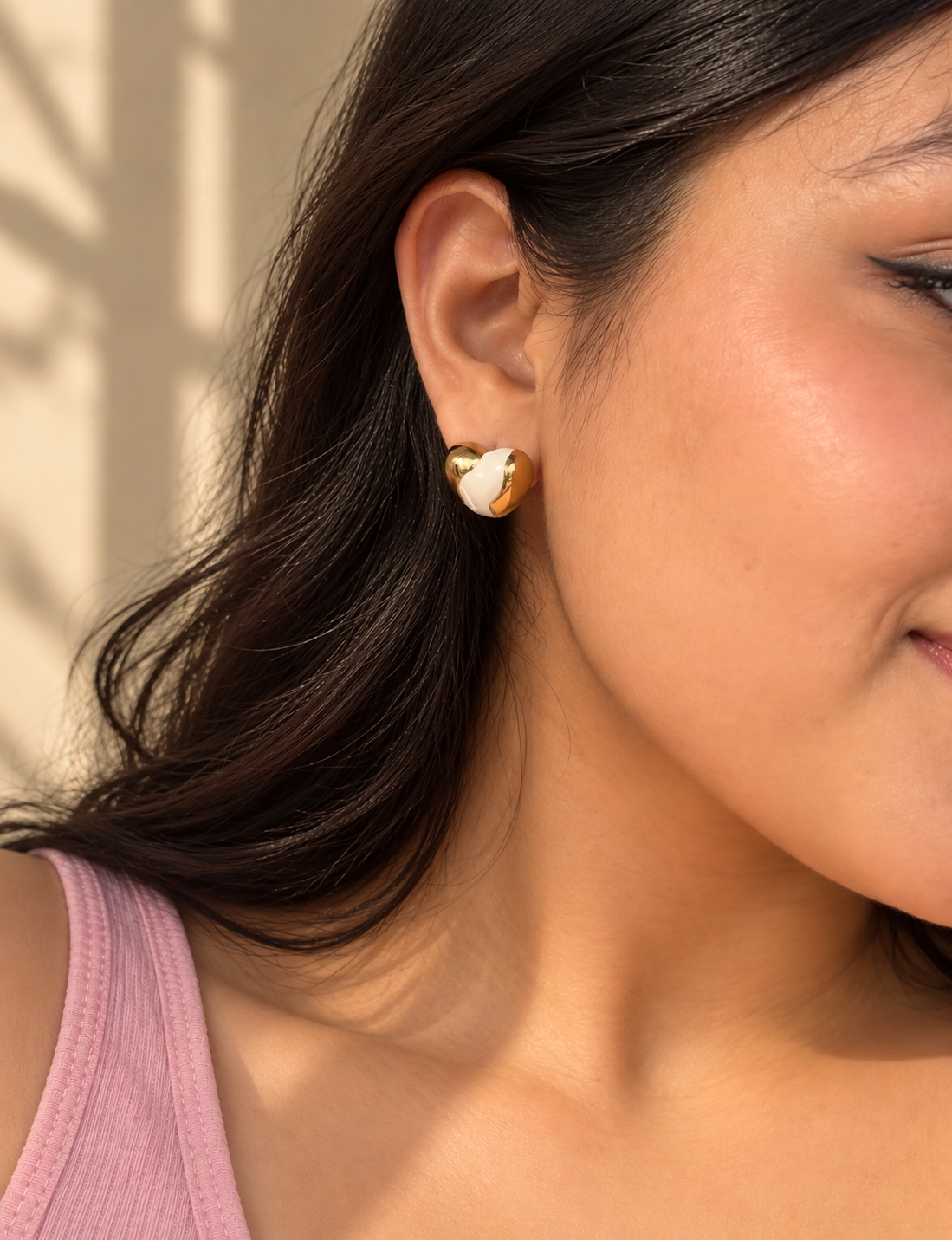 Gold and Ivory Studs