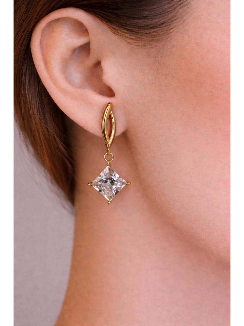 Diamond Drop Earrings
