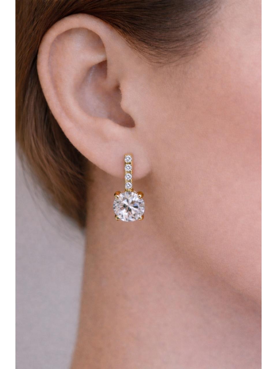 Bar Stone Earrings