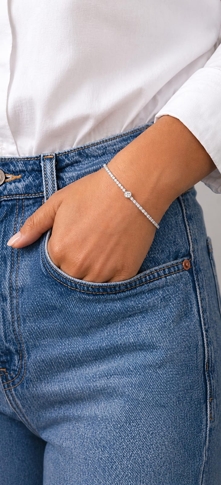 Round Tennis Bracelet